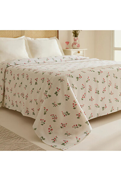 Karaca Silvie 100% Cotton Pique, Double, 200x220cm, Red