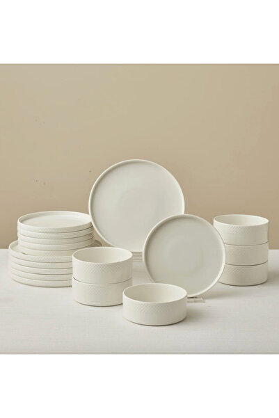 Karaca Salvare Diamond 18-teiliges Bone China-Geschirrset pentru 6 persoane, ...