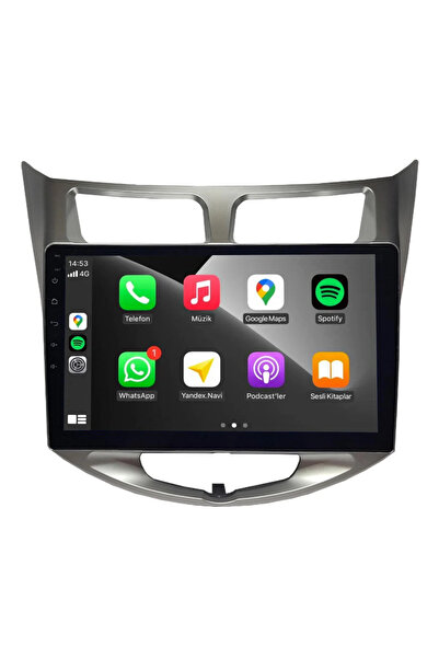 Avaydel Accent Blue Uyumlu Android Carplay Multimedya 2011-2019 6GB RAM + 128...