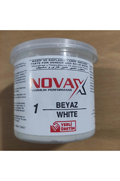 Novax EKTAN AHŞAP TAMİR MACUNU BEYAZ RENK 200 ML 1 ADET