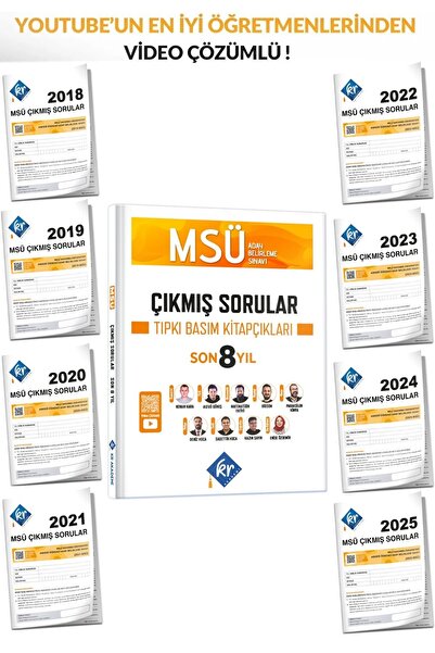 KR Akademi Yayınları 2026 MSÜ Çıkmış Sorular Son 8 Yıl Tıpkı Basım Kitapçıkları