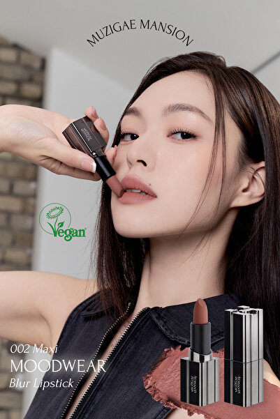 Muzigae Mansion Pürüzsüz Görünüm Sunan Kadifemsi Ruj Moodwear Blur Lipstick (...