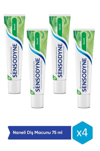 Sensodyne Naneli Diş Macunu 75 Ml X4