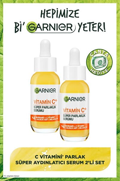 Garnier C Vitamini Parlak Süper Aydınlatıcı Serum 30 Ml 2'li Set