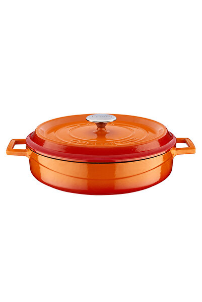 Lava Döküm Çok Amaçlı Yayvan Tencere. Trendy Serisi Çap(Ø)28cm.