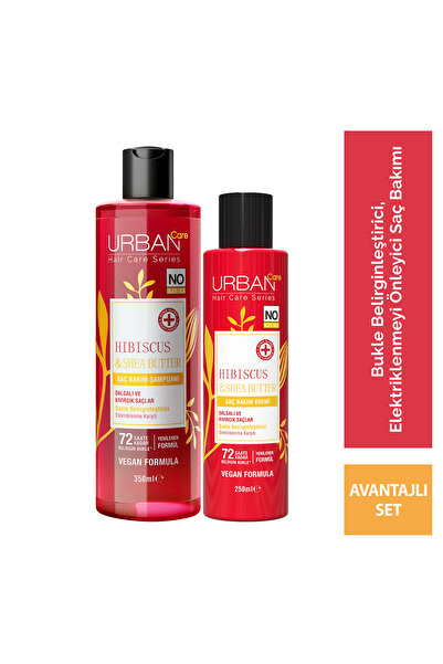 Urban Care Hibiscus&shea Butter Kıvırcık Ve Dalgalı Saçlara Özel 2'li Bakım S...