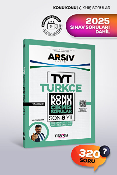 Marka Yayınları TYT TÜRKÇE Son 8 Yıl Çıkmış Sorular Konu Konu | Tamamı Video ...