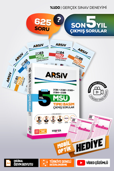 Marka Yayınları MSÜ Son 5 YIL Tıpkı Basım Tıpkı Basım ÇIKMIŞ SORULAR |  Video...