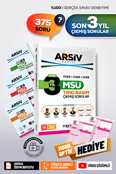 Marka Yayınları MSÜ Son 3 YIL Tıpkı Basım Tıpkı Basım ÇIKMIŞ SORULAR |  Video...
