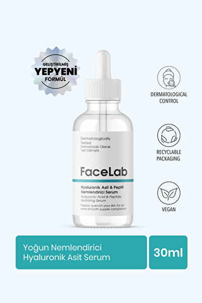 FaceLab Intensiv feuchtigkeitsspendendes Hyaluronsäure-Serum – Tiefe Feuchtig...