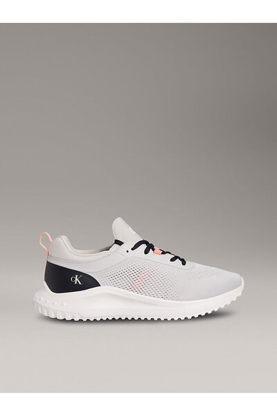 Calvin Klein Eva Runner Tech Knit Sneaker Gri Erkek Günlük Spor Ayakkabı