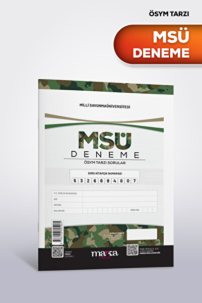 Marka Yayınları MSÜ Deneme Sınavı Marka Yayınları