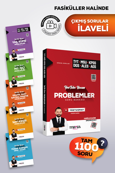 Marka Yayınları Yektuğ Mat Youtube Hocam TYT MSÜ KPSS DGS ALES AGS Problemler...