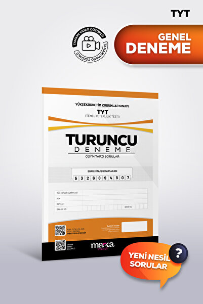 Marka Yayınları TYT 2026 Turuncu Genel Deneme | Gerçek Sınav Deneyimi | Yeni ...
