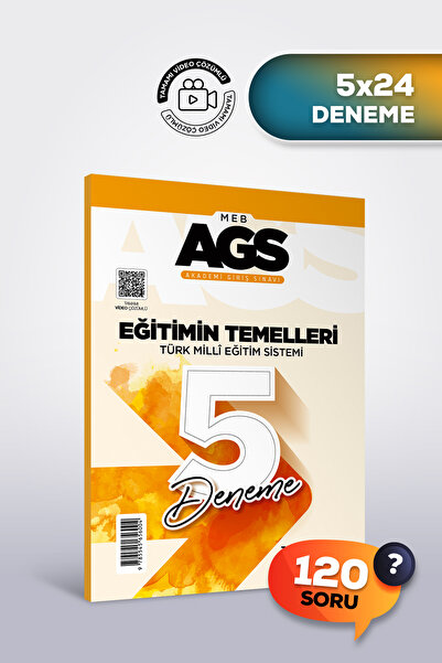 Marka Yayınları 2026 AGS Eğitimin Temelleri Türk Milli Eğitim Sistemi 5 Denem...