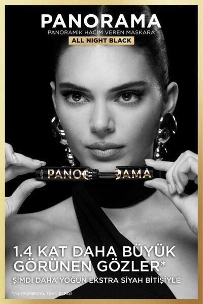 L'Oreal Paris L'Oréal Paris Panorama Hacim Veren Maskara All Night Black - Siyah