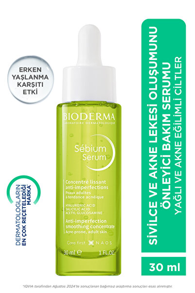 Bioderma Sebium Serum Salisilik ve Hyaluronik Asit içeren Akne ve Leke Karşıt...