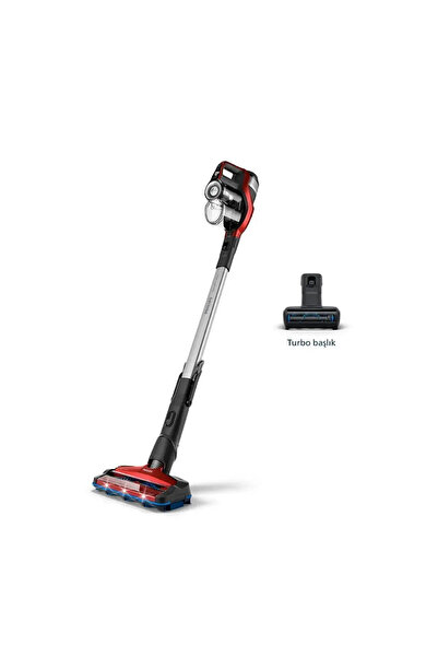Philips SpeedProMax Şarjlı Dikey Süpürge - LED Işıklı Başlık - 360 Derece Emi...