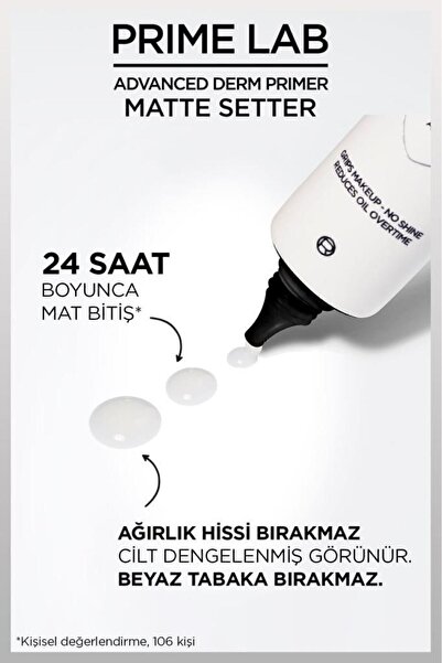 L'Oreal Paris L'Oréal Paris Prime Lab Matte Setter Matlaştırıcı Salisilik Asit İçeren Primer