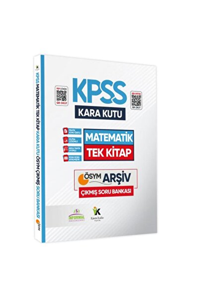 Karakutu Yayınları KPSS Matematik Kara Kutu TEK KİTAP Dijital Çözümlü Konu Öz...