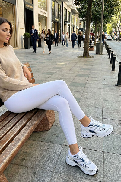 SOHO Бяло-сини дамски маратонки 20843