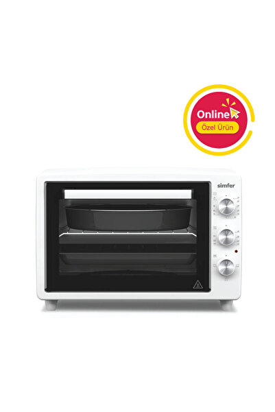 Simfer 3420 Beyaz 34 LT Statik Mini/Midi Fırın - 4 Fonksiyon, Programlanabili...