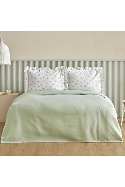 Karaca Lidya 100% Cotton Bedding Set, Double, Green