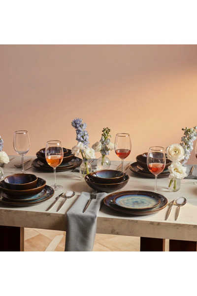 Karaca Leia Reaktiv 24-teiliges Tafelservice pentru 6 persoane