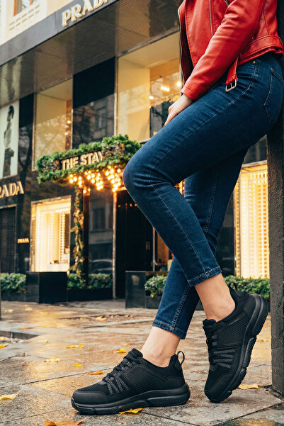 SOHO Black-Black Women's Sneaker 21255