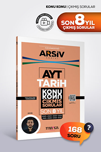 Marka Yayınları AYT TARİH Son 8 YIL Konu Konu Çıkmış Sorular Çözümlü Marka Ya...