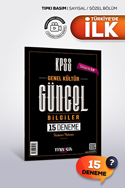 Marka Yayınları KPSS Güncel Bilgiler 15 Deneme Çözümlü Marka Yayınları