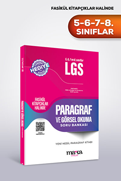 Marka Yayınları LGS PARAGRAF 5. 6. 7. ve 8. Sınıf | Paragraf ve Görsel Okuma ...