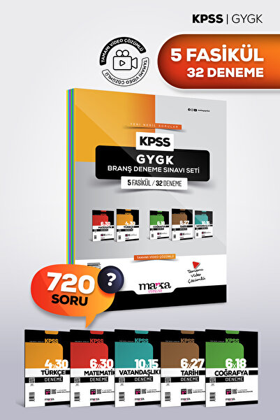 Marka Yayınları Kpss Genel Yetenek Genel Kültür 5 Fasikül 32 Deneme Set 2026