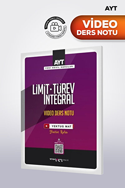 Marka Yayınları AYT Limit Türev İntegral Video Ders Notları (Ciltli) Yasin Ka...