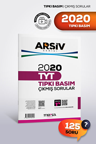 Marka Yayınları TYT 2020 Tıpkı Basım Çıkmış Sorular | Video Çözümlü | Arşiv S...
