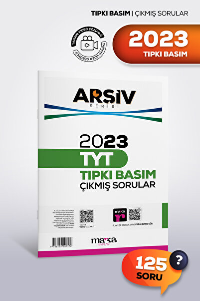 Marka Yayınları TYT 2023 Tıpkı Basım Çıkmış Sorular | Video Çözümlü | Arşiv S...