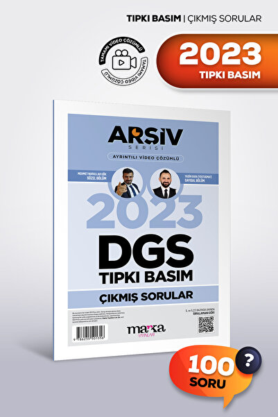 Marka Yayınları DGS 2023 Tıpkı Basım Çıkmış Sorular | Video Çözümlü | Arşiv S...