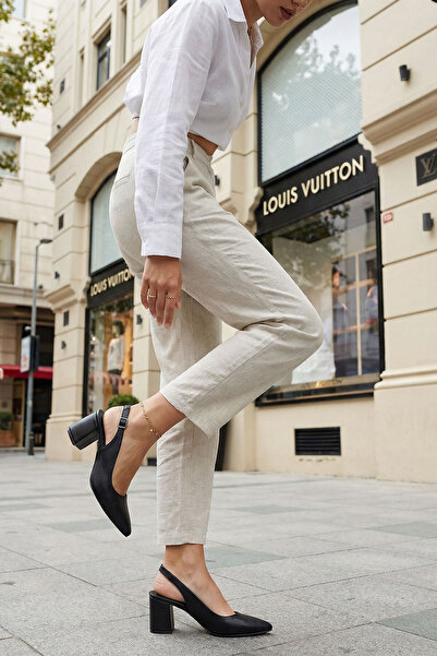 SOHO Schwarze klassische Damenschuhe mit Absatz 20371