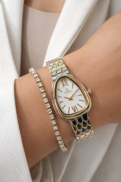 Homies ساعة يد نسائية طراز يلان مع صندوق هدايا خاص ويتمهدده بسوار هدية. HM0902