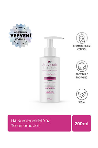 Jeuvenile Yüz Temizleme Jeli – Hyalüronik Asit & Panthenol ile Nemlendirici A...