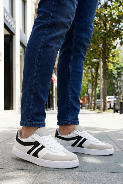 SOHO حذاء رياضي رجالي باللونين الأبيض والأسود 20967