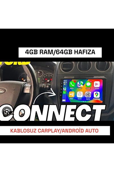 md FORD CONNECT Uyumlu MULTİMEDYA!4GB RAM 64GB HAFIZA!GERİ GÖRÜŞ KAMERA