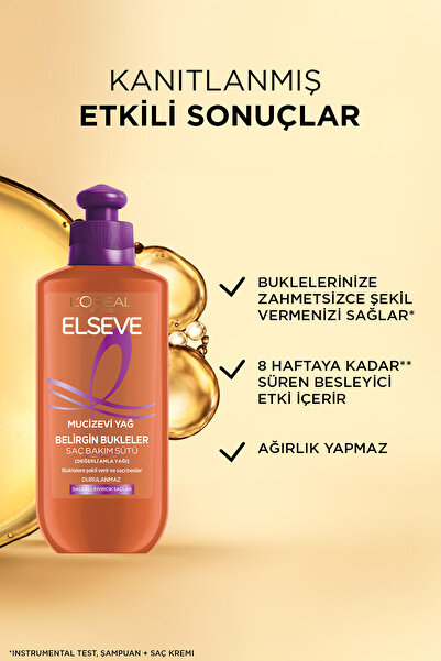 ELSEVE L'Oréal Paris Elseve Mucizevi Amla Yağı Bukle Belirginleştirici Saç Bakım Kremi 200ml
