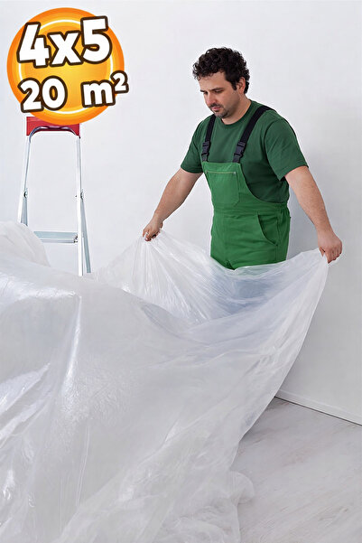 Badem10 Hışır Örtü (4X5 METRE) 20 Metrekare Koruyucu Koruma Boya Badana Naylo...