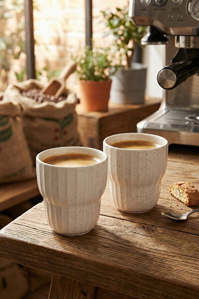 TRENDYOLMİLLA HOME 2er-Set Porzellan-Espressotassen 180 ml 7,2 cm x 8 cm TPHS...