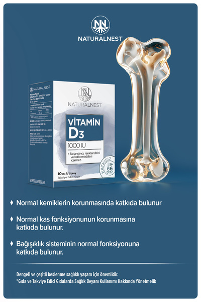 Naturalnest Vitamin D3 1000 IU Sprey — 10 Ml