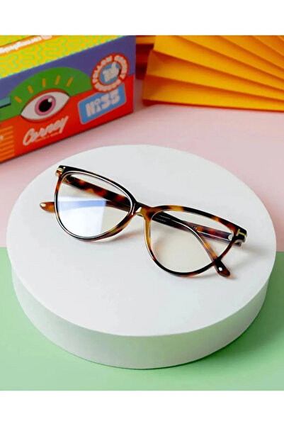 Blue Kadın Cateye Mavi Işık Filtreli Ekran Gözlüğü Optik Uyumlu Camları Değiş...