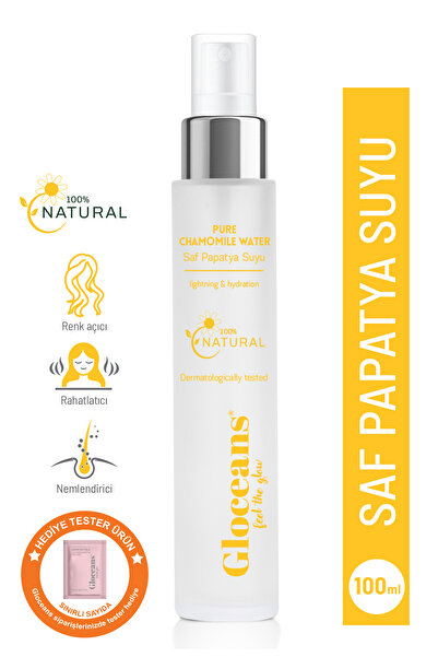 gloceans feel the glow Papatya Suyu %100 Doğal ve Saf Saç Toniği 100 ml