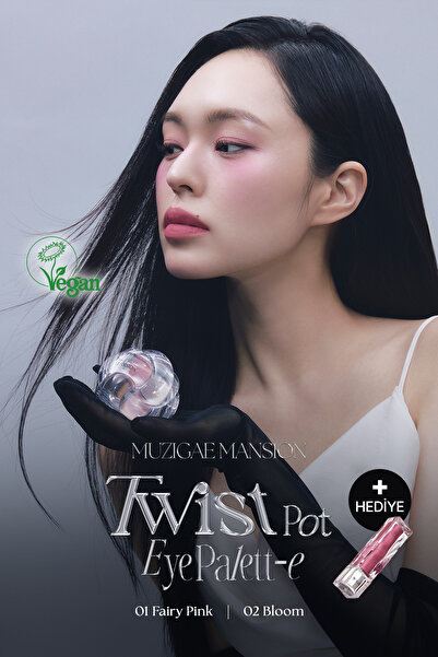 Muzigae Mansion باليت ظلال عيون 4 ألوان + ظلال عيون صغيرة الحجم Icy Glow (طقم...