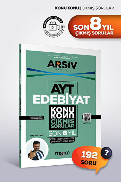 Marka Yayınları AYT EDEBİYAT Son 8 YIL Konu Konu Çıkmış Sorular Tamamı Çözüml...
